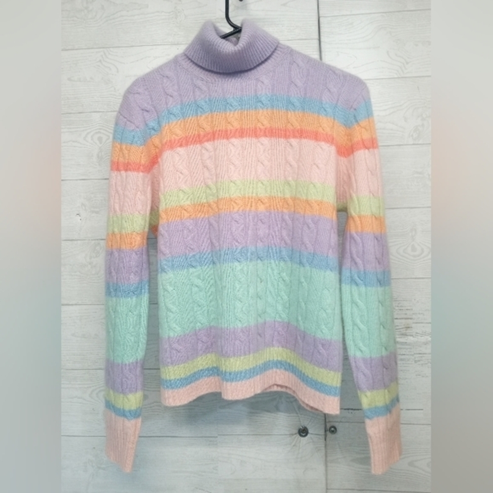 Marconi Women's Size M 100% Cashmere Turtle‎ Neck Sweater